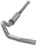 Exhaust 01-05 Silverado/Sierra 2500/3500 6.6L Duramax With Muffler 4 Inch Aluminized Diamond Eye