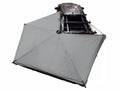 Overland Vehicle Systems HD Nomadic 270 LTE - Awning Driver Side Grey Body Green Trim W Black Travel Cover