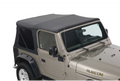 Overland Vehicle Systems Replacement Soft Top With Upper Doors - Black Diamond - TJ