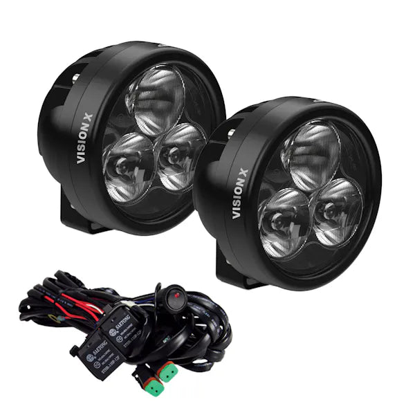 PAIR OF CANNON RACE 3 DRIVING LIGHT