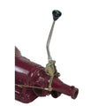 TAIL MOUNT SHIFTER GM TH400 TRANS W/CHROME 12IN SGL BEND LEVER & MUSHROOM BLK KN