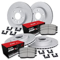 R1 Concepts Brake Rotors - Carbon Coated w/ Optimum Oe Pads Hdw Fits Porsche Boxster