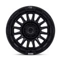 BR025 17X8.5 5X5.0 M-BLK G-BLK 25MM
