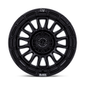 BR025 17X8.5 5X5.0 M-BLK G-BLK 25MM