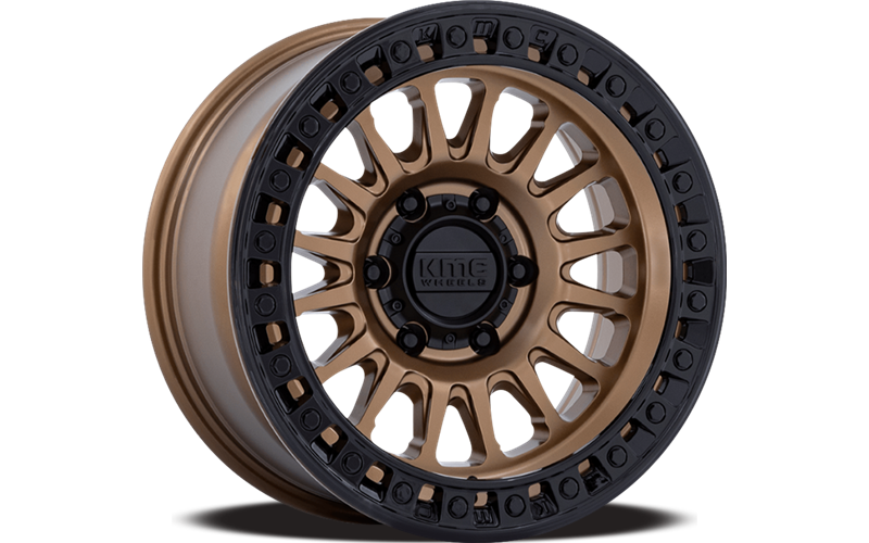 KM552 17X8.5 5X4.25 M-BRNZ G-BLK 18MM