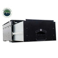 Overland Vehicle Systems Cargo Box With Slide Out Drawer Working Station - Black Powder Coat