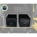 Overland Vehicle Systems Cargo Box With Slide Out Drawer Working Station - Black Powder Coat