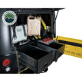 Overland Vehicle Systems Cargo Box With Slide Out Drawer Working Station - Black Powder Coat