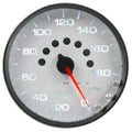 Autometer Spek-Pro Gauge Speedometer 5in 180 Mph Elec. Programmable White/Black