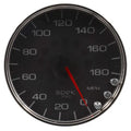 Autometer Spek-Pro Gauge Speedometer 5in 180 Mph Elec. Programmable White/Black