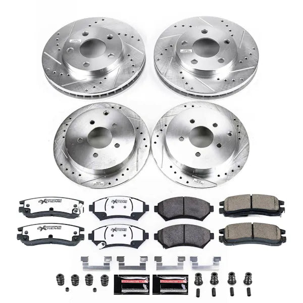 Power Stop 02-04 Oldsmobile Silhouette Front and Rear Z26 Street Brake Kit