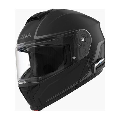 Sena Technologies Outrush R Flip-Up Bluetooth Helmet Glossy White - XL