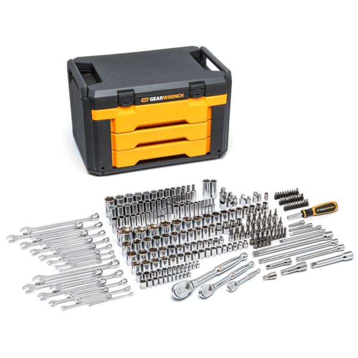 SET MECH TL BMC 1/4 3/8 1/2 243PC 6PT