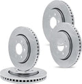R1 Concepts Brake Rotor- Slotted - Silver Fits Nissan Frontier