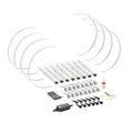 EXPANDABLE WHEEL RINGS 1518IN WITH RGBW LEDFTS & CONTROLLER