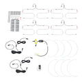 EXPANDABLE WHEEL RINGS 1518IN WITH RGBW LEDFTS & CONTROLLER
