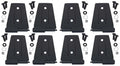 Kentrol 07-18 Jeep Wrangler JK Door Hinge Set 8 Pieces 4 Door - Powdercoat Black