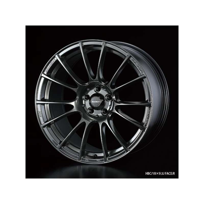 WedsSport SA-72R 18 X 9.5 45 5-114.3 HBC (Hyper Black Clear)