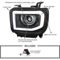 PROJECTOR HEADLIGHTS - BLACK
