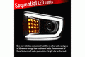 SEQUENTIAL LED PROJECTOR HEADLIGHTS- MATTE BLACK