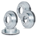 R1 Concepts Brake Rotor- Slotted - Black Fits Dodge Ram