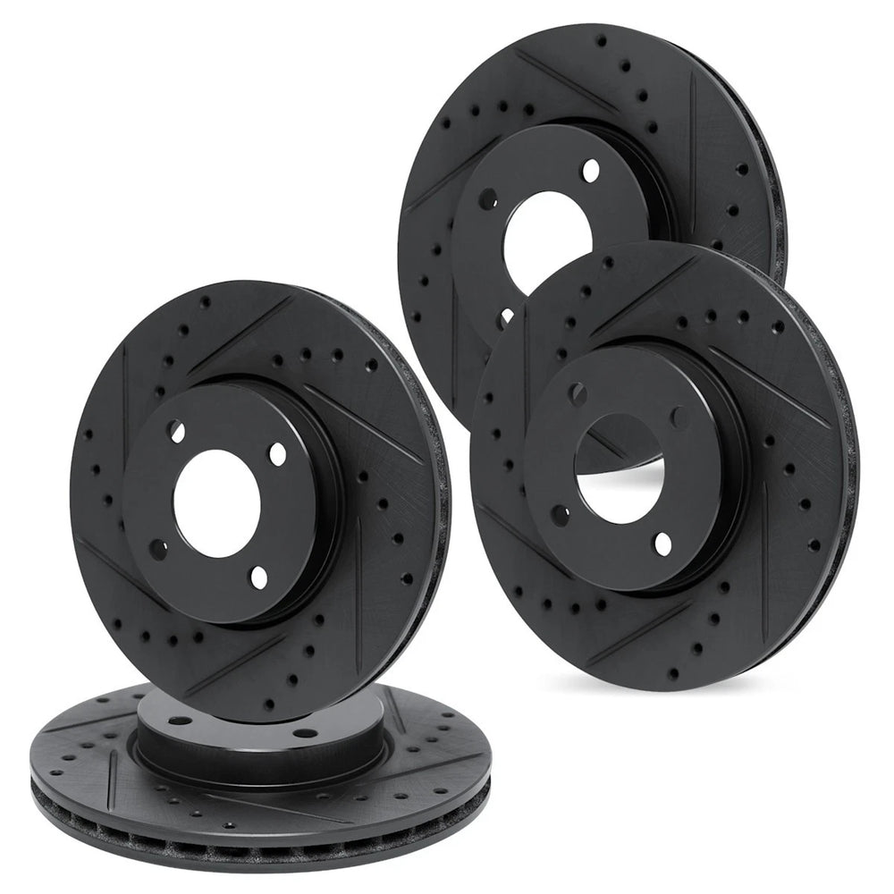 R1 Concepts Brake Rotor- D/S - Black Fits Toyota MR2