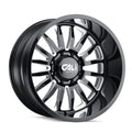 SUMMIT (9110) GLOSS BLACK/MILLED SPOKES 22X10 8165.1 0MM 125.2MM
