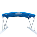 8FT X 10FTX 1.25IN POLYESTER PONTOON BIMINI KIT PACIFIC BLUE