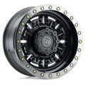 ABRAMS 18X9.5 6X5.5 18MM GLOSS GUN BLACK W/ MACHINED DARK TINT