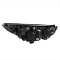 1014 TUCSON PROJECTOR W/2 HALOS BLACK CLEAR HEADLIGHTS