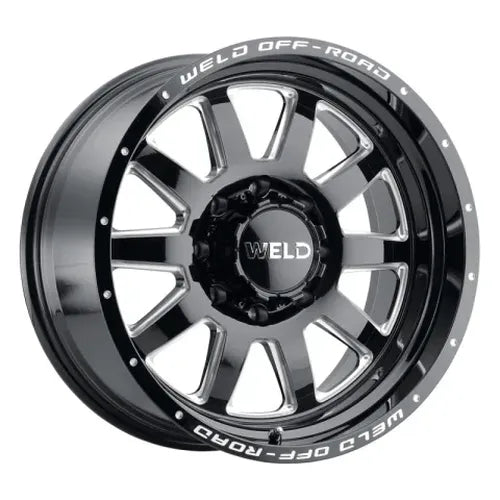 Weld Off-Road W102 20X9 Stealth 8X180 ET00 BS5 Gloss Black MIL 124.3