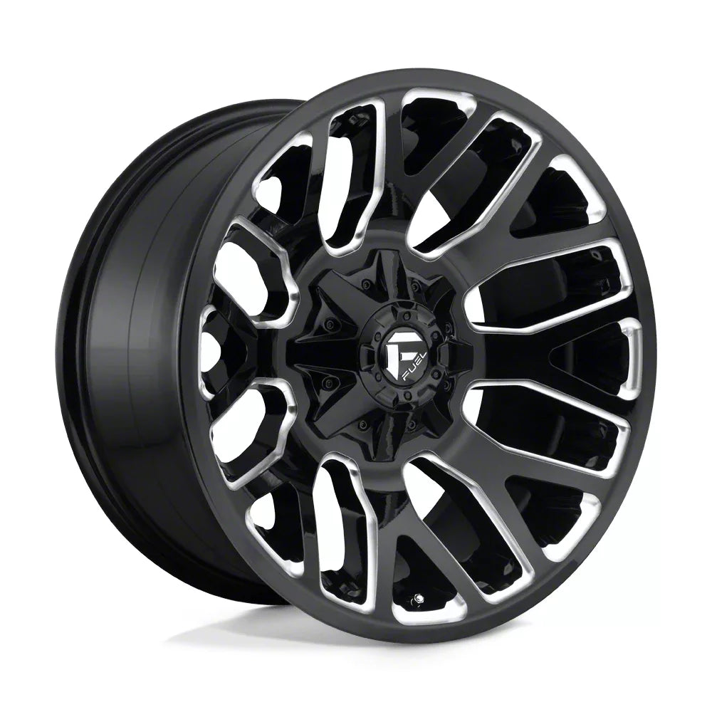 ~(44 lbs. 23X23X13)~ WARRIOR 20x10 5x114.30/5x127.00 GLOSS BLACK MILLED (-18 mm)