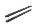 0721 TUNDRA DBL CAB 6.5IN SAWTOOTH SLIDE TRACK RUNNING BOARDS BLACK TXT ALUM