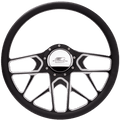 Steering Wheel 1/2 Wrap 15.5in Redline Black
