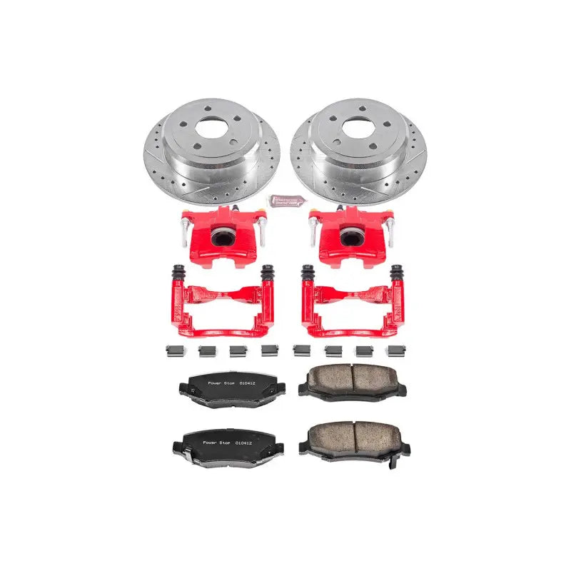 Power Stop 07-17 Jeep Wrangler Rear Z23 Evolution Sport Brake Kit w/Calipers