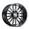 SUMMIT (9110) GLOSS BLACK/MILLED SPOKES 22X10 6139.7 0MM 106MM