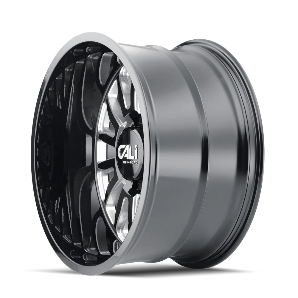 SUMMIT (9110) GLOSS BLACK/MILLED SPOKES 22X10 6139.7 0MM 106MM