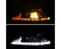 LED PROJECTOR HEADLIGHT GLOSS BLACK