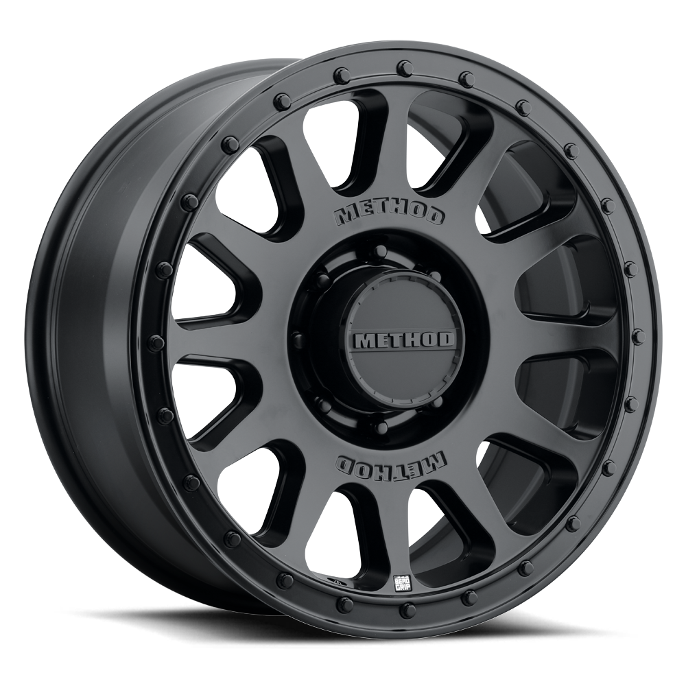 Method MR709 HD Bead Grip 18x 9in / ET12 / 8x180 BP / 124.1mm Bore - Black Wheel