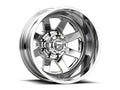 ~(64 lbs. 27X27X17)~ SLEDGE 24x14 8x165.10 MATTE BLACK GLOSS BLACK LIP (-75 mm)