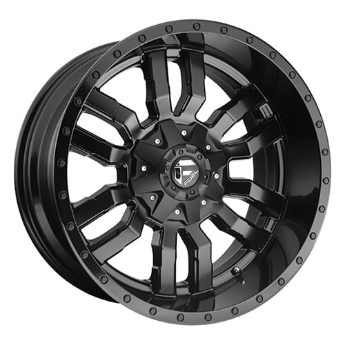 Fuel Wheels black auto part