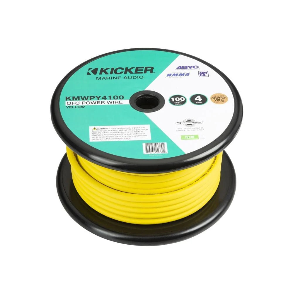 KMWPY4100 MARINE 4AWG POWER WIRE 100FT YELLOW RoHS COMPLIANT