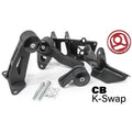 Innovative 90-93 Accord K-Series Black Steel Mounts 95A Bushings (Not K24 Trans)
