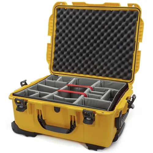 NANUK 955 WATERPROOF HARD CASE W/PADDED DIVIDERYELLOW INTERIOR: 22 X 17 X 10.2IN