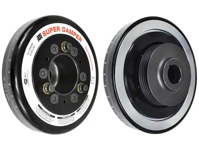 ATI Damper - 6.325in - Alum - 4Grv - Honda B - Race Damper - Steel Hub - 2 Ring