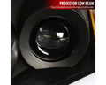 2 DOOR PROJECTOR HEADLIGHTS- BLACK- LED SEQUENTIAL LIGHT BAR WITH SWITCH BACK