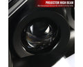 2 DOOR PROJECTOR HEADLIGHTS- BLACK- LED SEQUENTIAL LIGHT BAR WITH SWITCH BACK