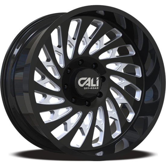SWITCHBACK (9108) GLOSS BLACK/MILLED 20X12 5127 51MM 78.1MM