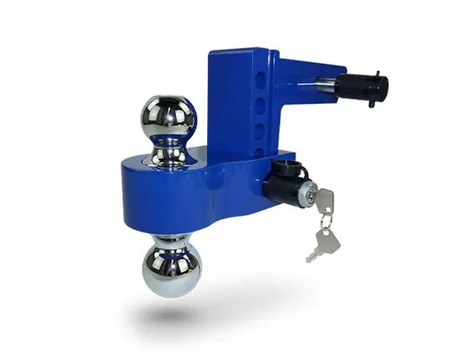 Ball Mount 2 Inch Shank 4 Inch Drop Blue Pacbrake