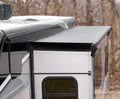 120 IN SLIDE TOPPER AWNING TUBE W/ BLACK CANOPY & HDWR (FLNG TO FLNG 110115.75